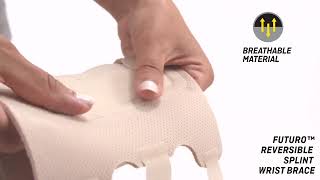 FUTURO™ 4785355 Reversible Splint Wrist Brace  mp4  English [upl. by Eiddet]