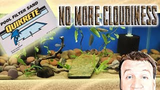 Aquarium Sand Substrate Pool Filter Sand  Adding with No Cloudiness [upl. by Ennairod]