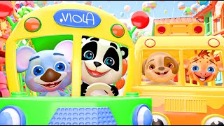 Las Ruedas del Autobús  Canciones Infantiles  Baby Panda Canciones Infantiles amp Cuentos [upl. by Elvia]