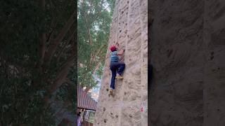 Most Epic Move Of quotHigh Exposurequot Climb short shorts climb gunks adventure [upl. by Ytsanyd]