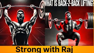 What is BACK2BACK Lifting My Intense Squat  Press Combo [upl. by Baras]