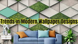 Trends in Modern Wallpaper Designs  stylish 3d wallpaper designs for living room walls 2025 [upl. by Osbert501]