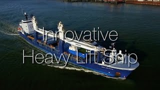 Innovative Heavy Lift carrier Deo Volente arrives at Rotterdam [upl. by Aleta]