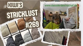 Strickpodcast  269 SchalkragenSucht tolle Nonsuperwash Garne im Shop u Vorstellung📚 quotThe Knitterquot [upl. by Analat]