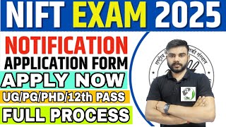 NTA NIFT ADMISSIONS ONLINE FORM 2025  NIFT ADMISSION FORM 2025  NIFT ONLINE FORM 2025  NIFT 2025 [upl. by Jacquette]