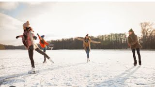 LETS GO ICE SKATING IN GERMANY  Schlittschuhlaufen [upl. by Morissa]