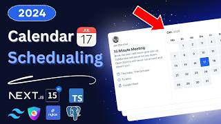Create a Calendar Scheduling Platform using Nextjs Nylas Authjs Tailwind  2024 [upl. by Gaivn]