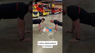 Morpompe ❌️✅️ 1 déplacement 1 pompe  2 déplacement 2 pompes  strike pompier firefighter [upl. by Orhtej]