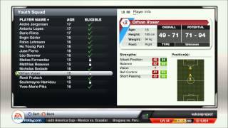 FIFA 13 GUIDE Youth team and development walkthrough in career mode [upl. by Ezekiel]