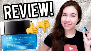 Belif Moisturizing Eye Bomb Review  Sephora Clean Skincare Reviews [upl. by Adnaerb38]