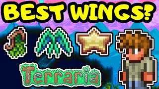 BEST AND EASIEST WINGS Terraria Wings Guide Best Wing Progression Guide for Terraria Journeys End [upl. by Ameen642]