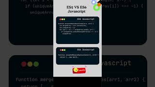 ES5 vs ES6 JavaScript  Merge two arrays and remove duplicates  Code Pulse coding [upl. by Gilead]