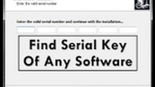 How to Get Serial Number Any Software [upl. by Feodor]