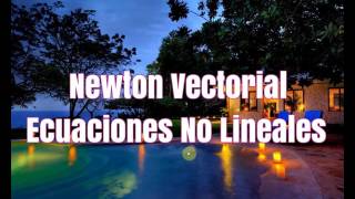 Método de Newton Vectorial Sistemas No Lineales en Python [upl. by Alrich924]