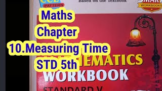 class 5th Maths Workbook chapter Measuring time 10 chapter [upl. by Ynohtnael]