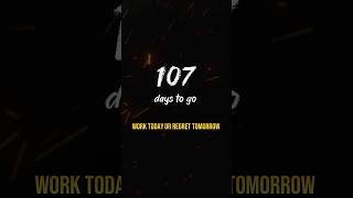 107 days to go ⌛Boards examination 2025 countdown 🎯Work Today or Regret Tomorrow boardexaminations [upl. by Matty]