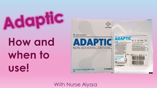 Adaptic  When  how to use [upl. by Dagna]