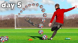 Learning the KNUCKLEBALL FREEKICK in only 5 Days [upl. by Amalbena512]