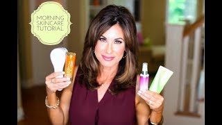 Morning SKINCARE Routine  TUTORIAL  ANTIAGING [upl. by Reg]