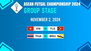 Group A Match Results  ASEAN Futsal Championship 2024 [upl. by Akira]