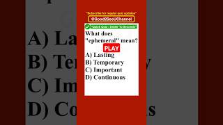 English Vocabulary  Can You Pick the Right Word Good2SeeUChannel shorts vocabularychallenge [upl. by Yemarej944]