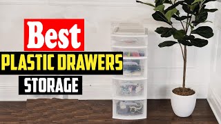 ✅Top 10 Best Plastic Drawers Storage For 2024 [upl. by Berkly252]