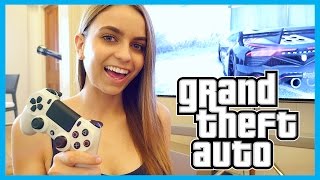 Girlfriend Plays GRAND THEFT AUTO  SHES SAVAGE [upl. by Yrelbmik]