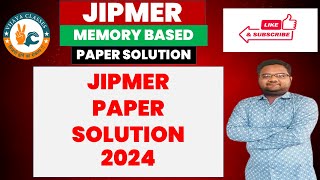 JIPMER Exam 2024 Complete PAPER Solution  Memory Based MCQs  Nursing Classes [upl. by Nitsir364]