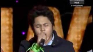 Hafiz AF7 Noktah Cinta With Lyrics Best View Artis Jemputan di Konsert AF8 [upl. by Rovaert]