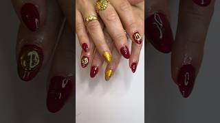 Mini gel x nail tutorial nailart nailtutorial fallnails winenails gelxnails nailtips diynails [upl. by Sevik]