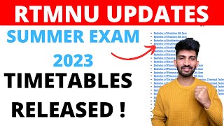 RTMNU Summer Exam Timetables Released  Nagpur University Summer Exam Updates 2023 [upl. by Irita383]