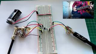 DIY Guitar effect on a Breadboard  Giving it a try [upl. by Krug996]