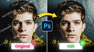 How to Remove WATERMARKS From Any Photo Using Photoshop [upl. by Cressida]