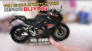 KAWASAKI ROUSER RS 200 QUICK REVIEW [upl. by Alden]