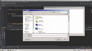 Filedialog Dosya açma ve kaydetme Python Tkinter 50 [upl. by Ursulette]