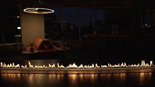 Cosy and Relaxing  Fire Line Automatic FLA3 Bioethanol Fireplace [upl. by Ondrea]