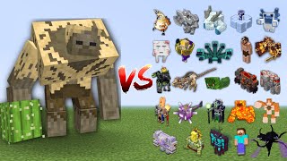 Mutant Husk vs All Minecraft Bosses in Minecraft Mob Battle [upl. by Stinky73]