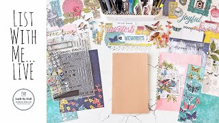 List With Me LIVE Travelers Notebook Style 92824 [upl. by Eiramnwad]