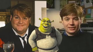 Shrek Comparison Chris Farley and Mike Myers [upl. by Nodarb907]