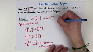 charakteristisches Polynom  Höhere Mathematik [upl. by Ringo]