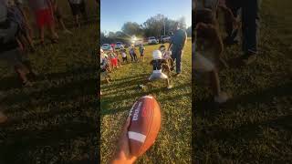 Blocking drill vs running through foryou fyp shorts viralshort practice football nfl [upl. by Nashbar]