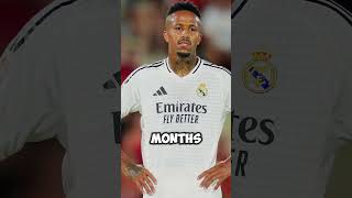 Éder Militão Suffers ACL Injury 😔realmadrid acl edermilitao football soccer [upl. by Ariaet789]