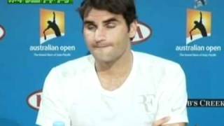 Roger Federers presser in AO 2011  A language genius [upl. by Neryt862]