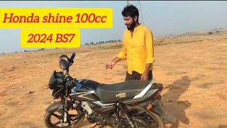 Honda shine 100 cc price  Mileage Test BS7  Full Review in Hindi 2024  Chanchal bhai [upl. by Naillij]