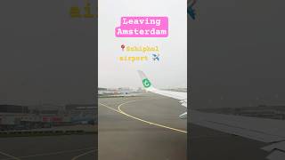 ✈️5x ⏩Airplane Taking off at Schiphol airport amsterdam airplane travel transavia klm shorts [upl. by Fernandina]