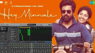 HEY MINNALE  AMARAN  Reprogramming  Logic Pro  Song Making [upl. by Enomahs]