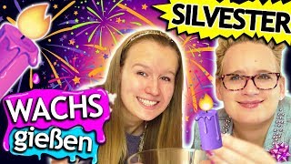 Silvester Vorfreude 201819 Wachs gießen amp Zukunft voraussagen  Eva amp Kathi DIY Inspiration Spezial [upl. by Helbona]