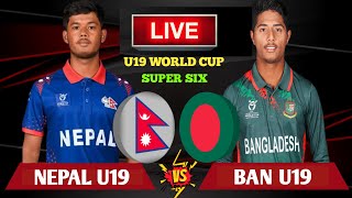 NEPAL U19 VS BANGLADESH U19 CRICKET LIVE  NEPAL VS BANGLADESH ICC U19 WORLD CUP LIVE  NEP VS BAN [upl. by Eelasor337]