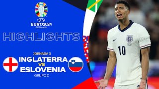 HIGHLIGHTS  Inglaterra vs Eslovenia  UEFA EURO 2024  J3  TUDN [upl. by Uranie]