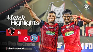 Match Highlights  NorthEast United FC 50 JamshedpurFC  MW 6  ISL 202425 [upl. by Okihsoy]